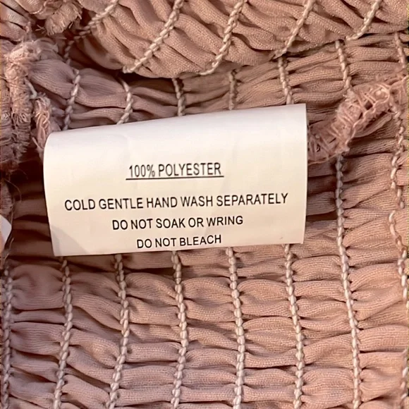 Saints + Secrets Cropped Rutched Top Blouse Ruffles Pale Pink Sexy Pretty Fun 🩷 - Picture 6 of 6